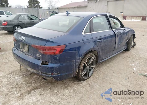 2018 Audi A4 2.0T Premium/2.0T Tech Premium from USA, damaged, VIN WAUPNAF45JN011755